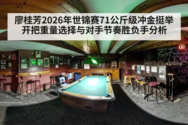 廖桂芳2026年世锦赛71公斤级冲金挺举开把重量选择与对手节奏胜负手分析
